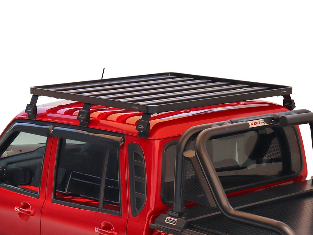 Mahindra Pik-Up Double Cab (2006-Current) Slimline II Roof Rack Kit - Image 2