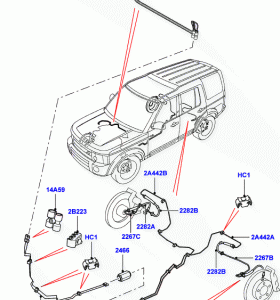 LHR Brake Tube, Discovery 3 & Range Rover Sport 7A>9A (ref. 2C292 on image)